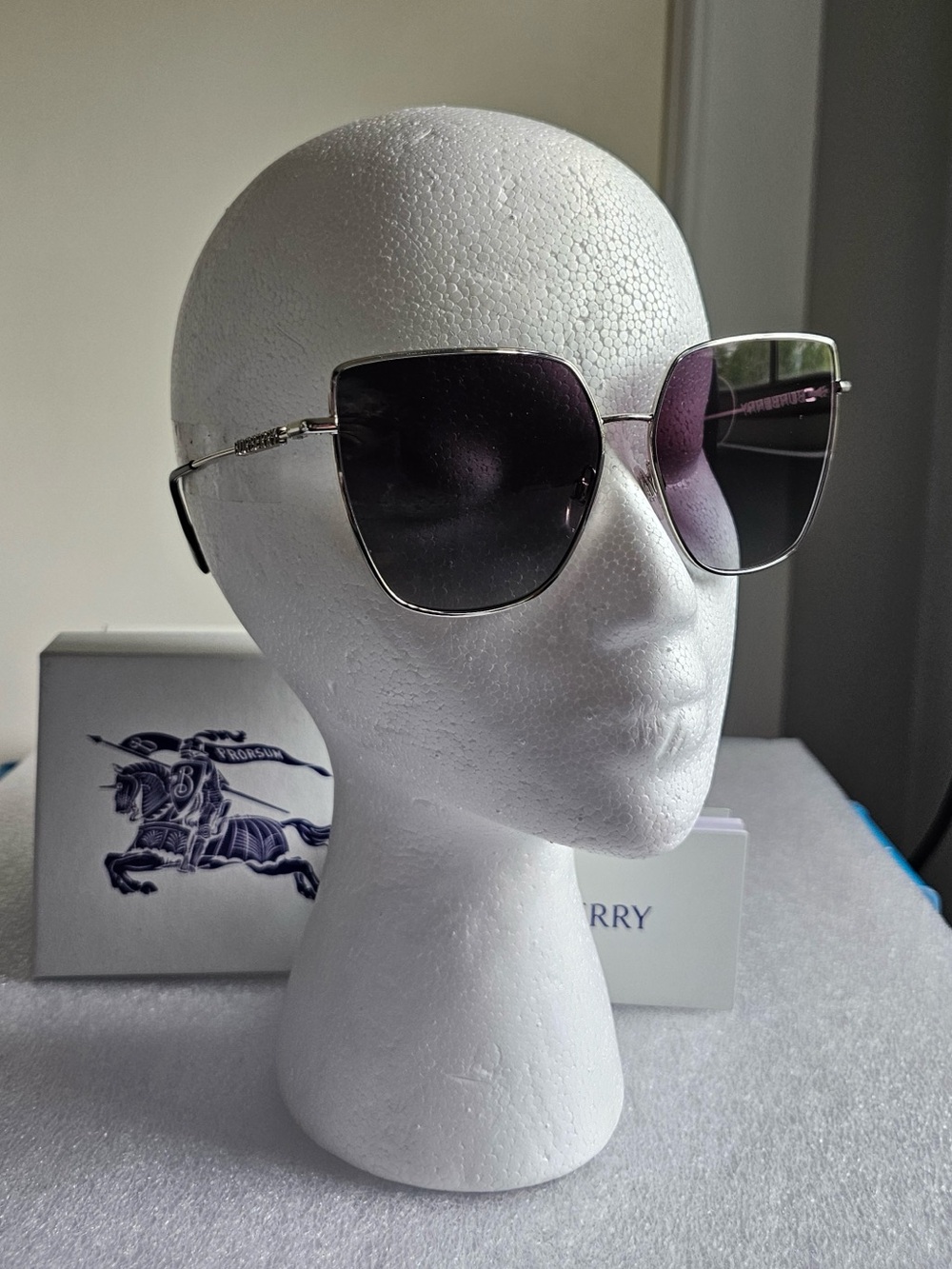 Burberry Alexis Cat Eye Sunglasses - BE 3143 1005/8G - NEW W/ BOX - Picture 7 of 7
